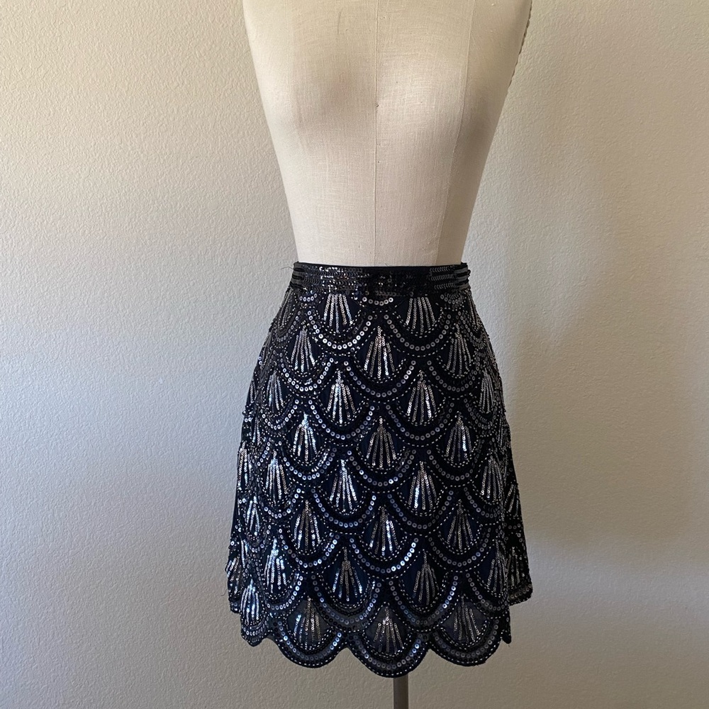 Sequin mini skirt!